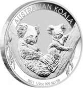 Koala 1/2 oz Silber 2011 - Motivseite