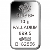 Palladiumbarren 10 Gramm PAMP Suisse - LBMA zertifiziert