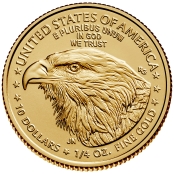 American Eagle 1/4 oz Gold 2024- Motivseite mit Walking Liberty  