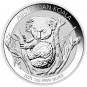 Koala 1 oz Silber 2021 - Motivseite