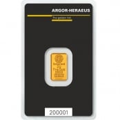 Goldbarren 2 Gramm Argor-Heraeus - LBMA zertifiziert