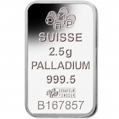 Palladiumbarren 2,5 Gramm PAMP Suisse - Motivseite