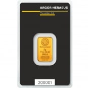 Goldbarren 5 Gramm Argor-Heraeus - LBMA zertifiziert