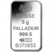 Palladiumbarren 5 Gramm PAMP Suisse - Motivseite