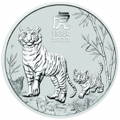 Lunar III -  Tiger 1 oz Silber 2022 -  Auflage nur 300.000 Stück