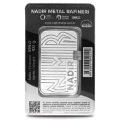 Silberbarren 100 g Nadir Metal Rafineri    - Blister
