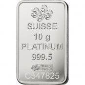 Platinum Bar 10 Gram PAMP Suisse - Rückseite
