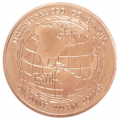 Bitcoin Copper Coin 1 oz - Rückseite