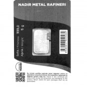 Silberbarren 5 g Nadir Metal Rafineri    - Blister
