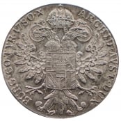Maria Theresien Taler NP 1780 - Umlaufmünze . Rückseite