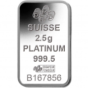 Platinbarren 2,5 Gramm PAMP Suisse - Rückseite