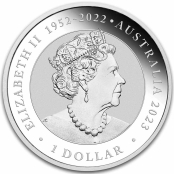 Schwan 1 oz Silber 2023 - Wertseite