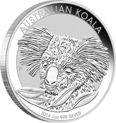 Koala 1 oz Silber 2014 - Prägefrisch von der Perth Mint