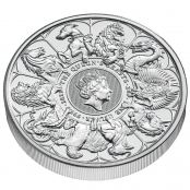 Queen's Beasts Completer Coin 2 oz Silber 2021 - 3d
