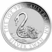 Schwan 1 oz Silber 2021 - Auflage 25.000 Stück