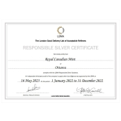 RCM Silver Certificate